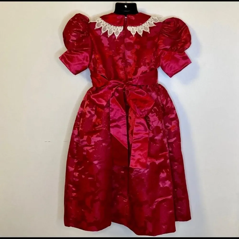 Vintage 1990s Jayne‎ Copeland Floral Brocade Holiday Dress
